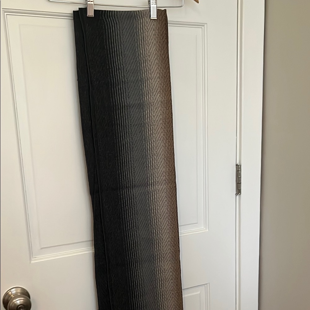 Elegant Ombre Black and Gray Men's Scarf